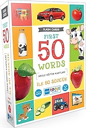 Blue Focus İlk 50 Sözcük Akıllı Eğitim Kartları