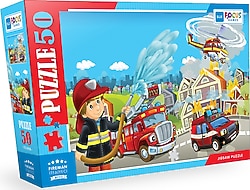 Blue Focus İtfaiyeci 50 Parça Puzzle BF313