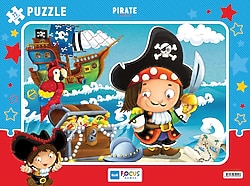 Blue Focus Pirate Korsan 72 Parça Puzzle BF249