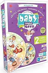 Blue Focus Baby Round Puzzle Meslekler BF075