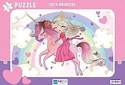 Blue Focus Sevimli Prenses Puzzle 30 Parça BF247