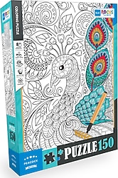 Blue Focus Tavuskuşu 150 Parça Boyanabilir Puzzle BF385