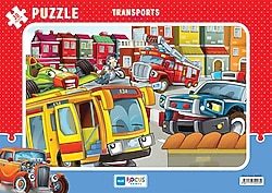 Blue Focus Transports 30 Parça Puzzle BF243