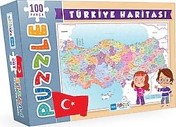 Blue Focus Türkiye Haritası 100 Parça Puzzle BF237