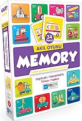 Blue Focus Memory Taşıtlar Akıl Oyunu 34 Parça