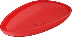 Bocchi Etna 1114-019-0125 58 cm Parlak Kırmızı Çanak Lavabo