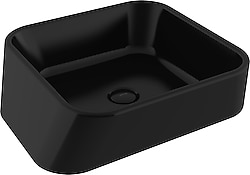 Bocchi Firenze 1005-005-0125 Parlak Siyah Çanak Lavabo