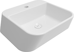 Bocchi Firenze 1074-001-0126 Parlak Beyaz Çanak Lavabo