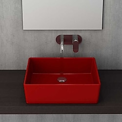 Bocchi Milano 1215-019-0125 50 cm Kırmızı Çanak Lavabo