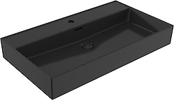 Bocchi Milano 1377-005-0126 80 cm Parlak Siyah Tezgah Üstü Lavabo