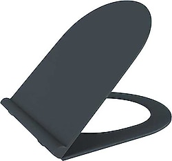 Bocchi Pure Slim Yavaş Kapanır Mat Siyah Klozet Kapağı - A0330004