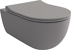Bocchi V-Tondo Rimless 1416-006-0128 Mat Gri Asma Klozet