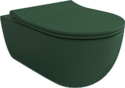 Bocchi V-Tondo Rimless 1416-027-0128 Mat Yeşil Asma Klozet