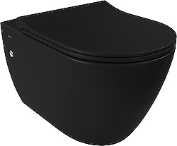 Bocchi Venezia Rimless 1295-004-0128 Mat Siyah Asma Klozet