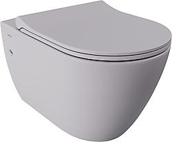 Bocchi Venezia Rimless 1295-006-0128 Mat Gri Asma Klozet