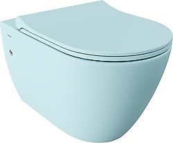 Bocchi Venezia Rimless 1295-029-0128 Parlak Buz Mavisi Asma Klozet