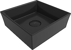 Bocchi Vessel 1173-005-0125 38 cm Parlak Siyah Tezgah Üstü Lavabo