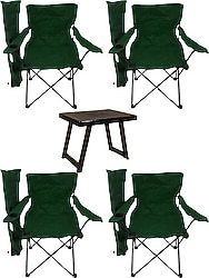 Bofigo 50x40 cm 4 Kişilik Plastik Kamp Masa Sandalye Takımı