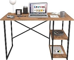Bofigo 60x120 cm 2 Raflı Çam Çalışma Masası