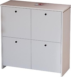 Bofigo Tetra 4 Bölmeli 4 Kapaklı Ayakkabılık