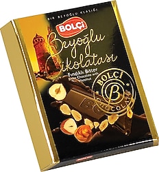 Bolçi Beyoğlu Bitter Fındıklı 60 gr Tablet Çikolata