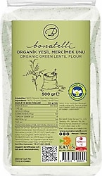 Bonatelli Organik Yeşil Mercimek Unu 500 gr