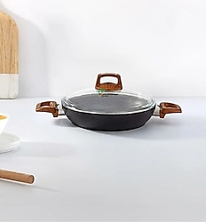 Bonera Vogue Ahşap Kulp 20 cm Granit Sahan