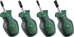 Bosch 1600A032UJ 4 Parça Kısa Topaç Tornavida Seti