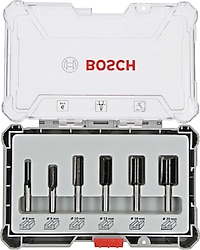 Bosch 2607017466 6 Parça 8 mm Şaftlı Düz Freze Ucu Seti