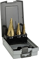Bosch 2608587432 HSS-TİN Kademeli 3'lü Matkap Ucu Seti
