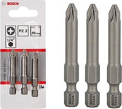 Bosch Extra Hard 2607001577 PZ2 3'lü Vidalama Ucu