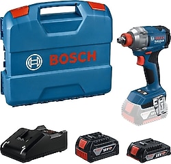 Bosch GDX 18V-285 Çift Akülü 2 Ah Darbeli Somun Sıkma Makinesi