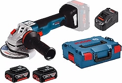 Bosch GWS 18V-10 Çift Akülü 5 Ah Taşlama Makinesi