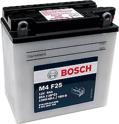 Bosch M4 F25 12 V 9 Ah 85 A EN Motosiklet Aküsü