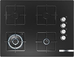 Bosch POH7C6O12O Wok Gözlü Siyah Cam Ankastre Ocak