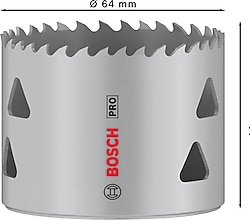 Bosch Pro 2608901520 64 mm Multi-Material Bi-Metal Panç