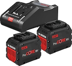 Bosch GAL 18V-160 C Şarj Cihazı + 2 x ProCORE 18 V 8.0 Ah Yedek 