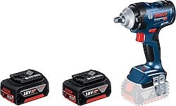 Bosch GDS 18V-400 Çift Akülü 5 Ah Darbeli Somun Sıkma Makinesi
