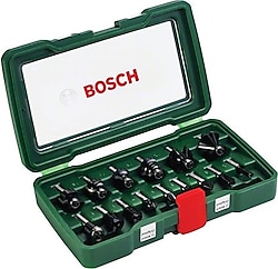 Bosch 2607017472 15 Parça 8 mm Şaftlı Freze Ucu Seti