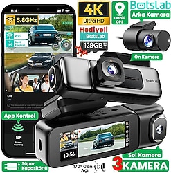 Botslab 360+ G980H Pro 4K 3 Kameralı Araç Kamerası Seti