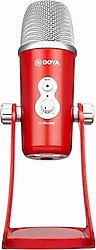 Boya BY-PM700R Kırmızı USB Canlı Yayın Mikrofon