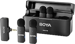 Boya BY-V4 4 Kişilik Yaka Mikrofon Seti