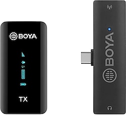 Boya BY-XM6-S5 Type-C Kablosuz Yaka Mikrofonu