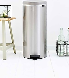 Brabantia Newicon Mat Çelik 30 lt Pedallı Çöp Kovası