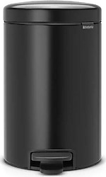 Brabantia Newicon Matt Black 12 lt Pedallı Çöp Kovası