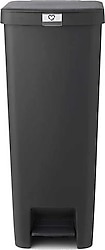 Brabantia Stepup Pedallı Plastik Koyu Gri 40 lt Çöp Kovası
