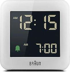 Braun BC09W Beyaz Alarmlı Dijital Masa Saati