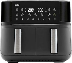 Braun Twincook 3 TD3030IBK Çift Hazneli 8 lt Yağsız Fritöz