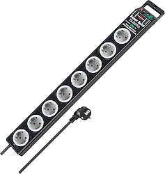 Brennenstuhl Super Solid Surge Anahtarlı 2.5 m 8'li Akım Korumalı Priz