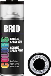 Brio B9005 Akrilik Parlak Siyah 400 ml Sprey Boya